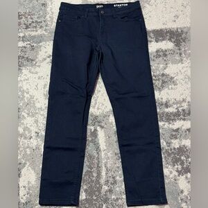 DKNY Stanton Slim Fit Trousers - Dark Blue